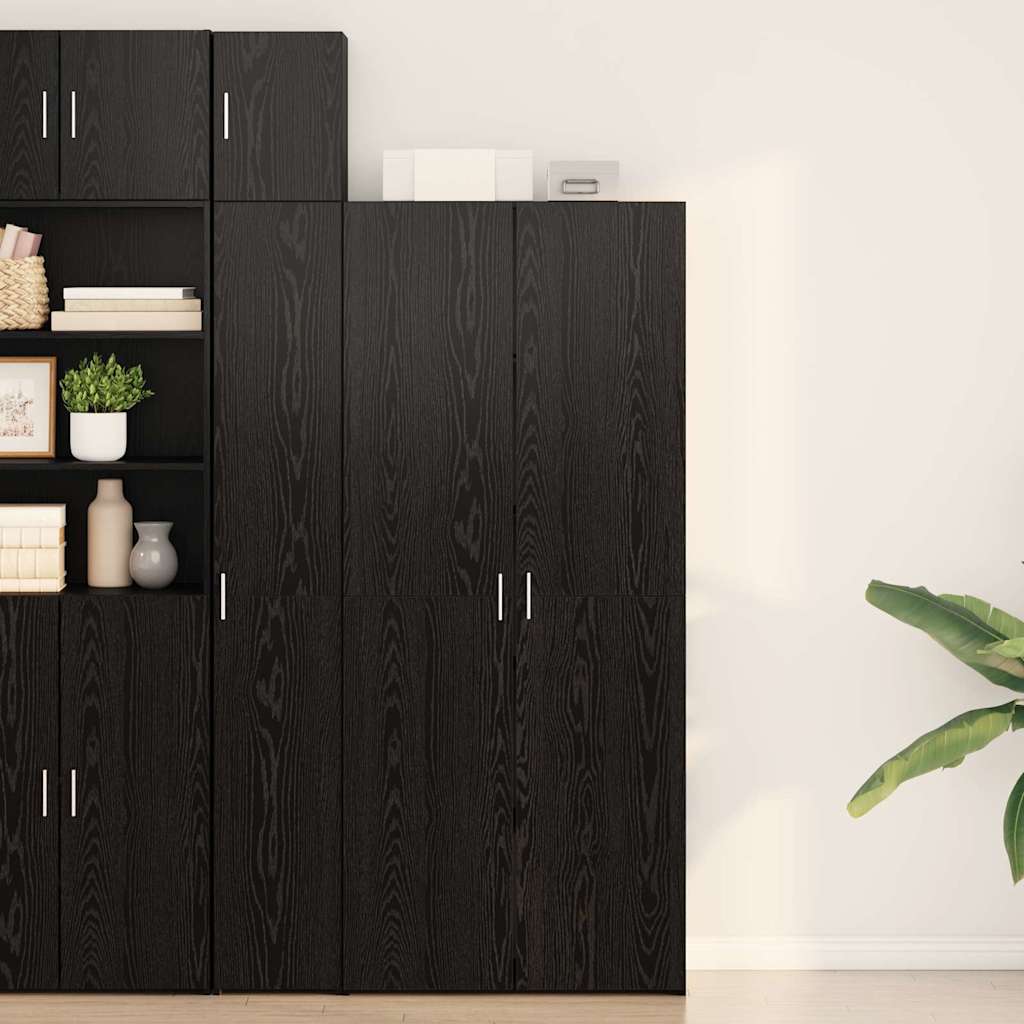 Haut Armoire Chêne noir 40 x 42,5 x 185 cm Bois d'ingénierie - XIOS