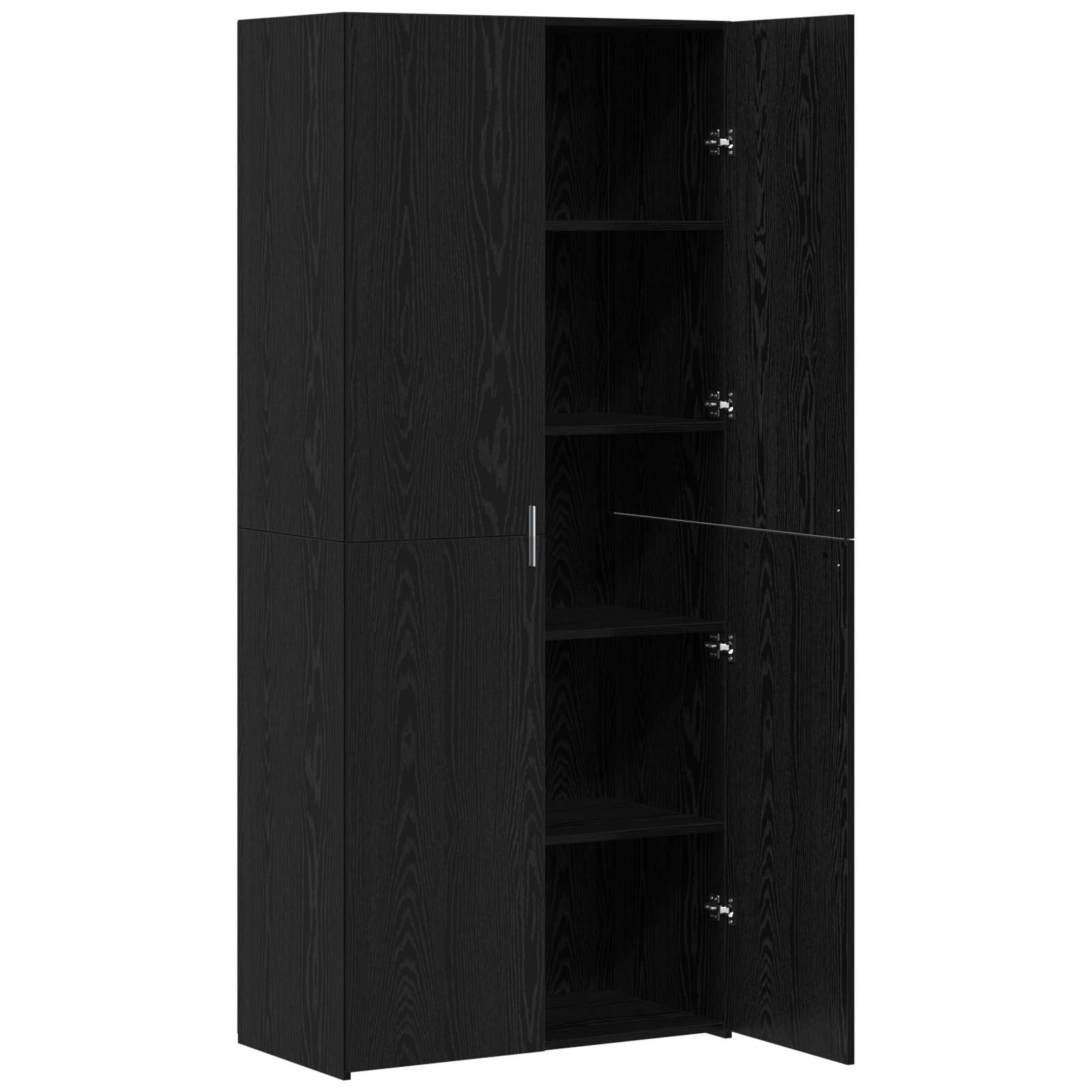 Haut Armoire 2 pcs Chêne noir 80 x 42 x 185 cm - XIOS