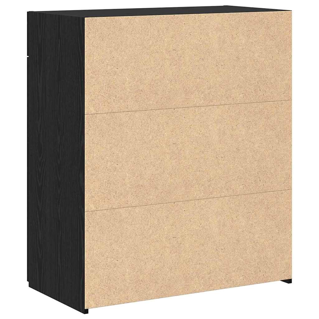 Armoire de rangement avec tiroir Chêne noir 80 x 42.5 x 93.5 cm - XIOS