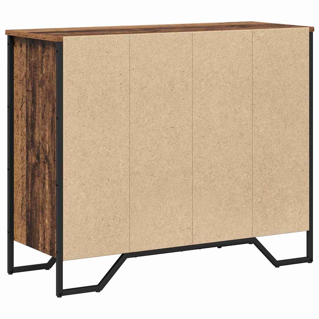 Commode 6-Tiroir Bois ancien 91 x 35,5 x 74,5 cm
