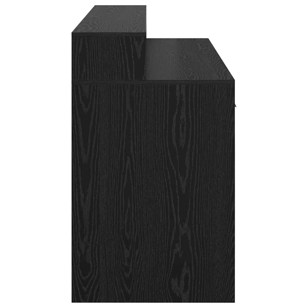 Bureau avec porte Chêne noir 140 x 55 x 91 cm Bois d'ingénierie - XIOS