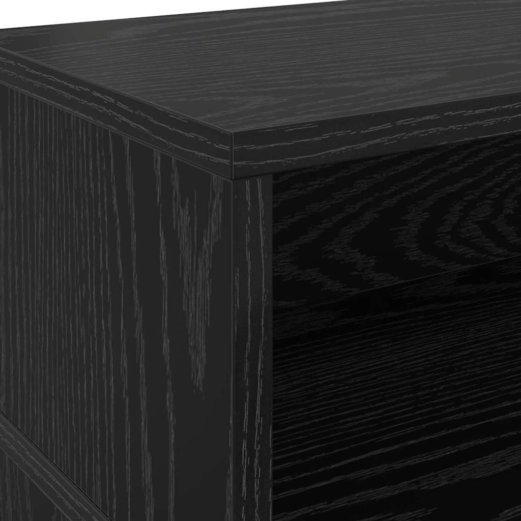 Bureau avec porte Chêne noir 200 x 55 x 91 cm Bois d'ingénierie - XIOS