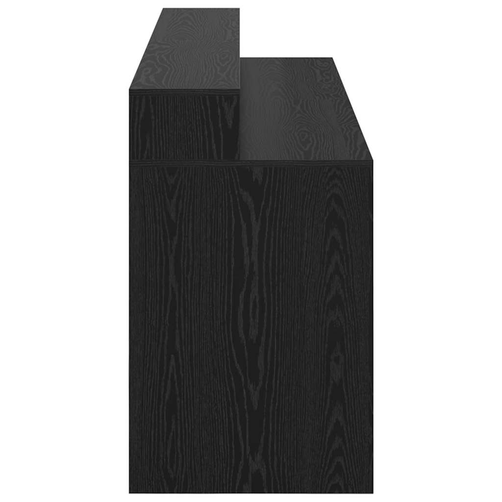 Bureau avec porte Chêne noir 200 x 55 x 91 cm Bois d'ingénierie - XIOS