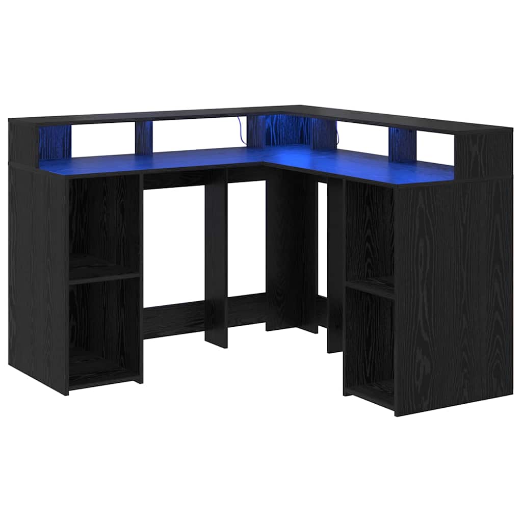 Bureau Chêne noir Bois d'ingénierie 130 x 130 x 91 cm