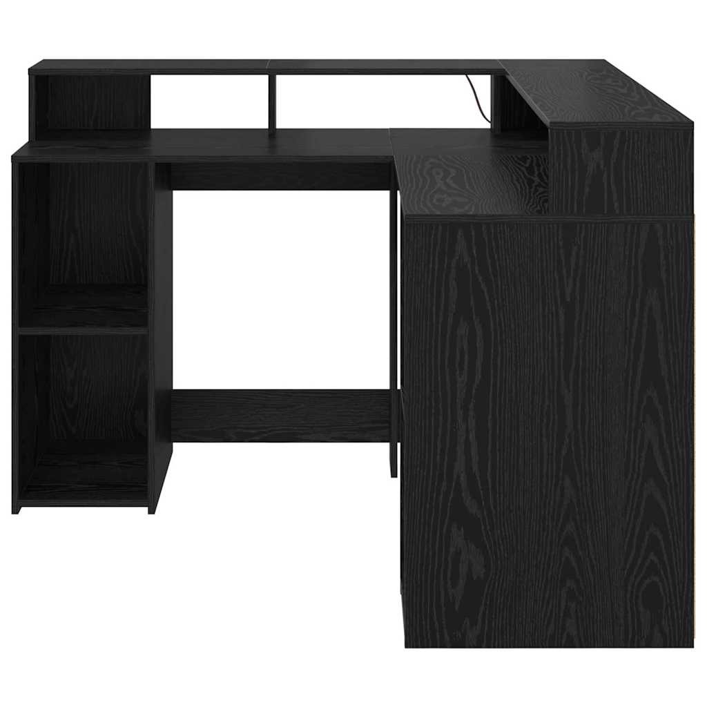 Bureau Chêne noir Bois d'ingénierie 130 x 130 x 91 cm