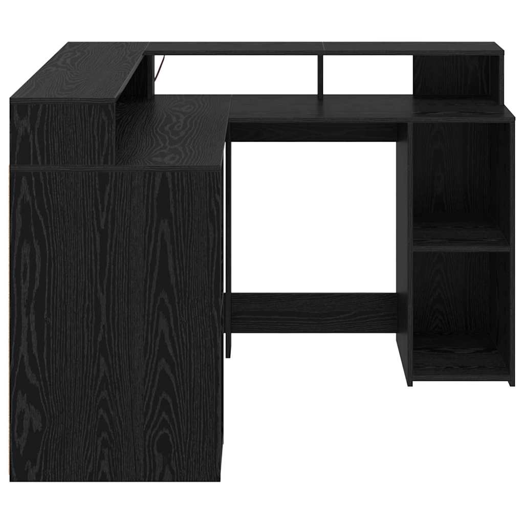 Bureau Chêne noir Bois d'ingénierie 130 x 130 x 91 cm