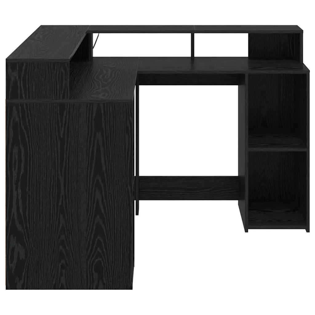 Bureau Chêne noir Bois d’ingénierie 130 x 130 x 91 cm - XIOS