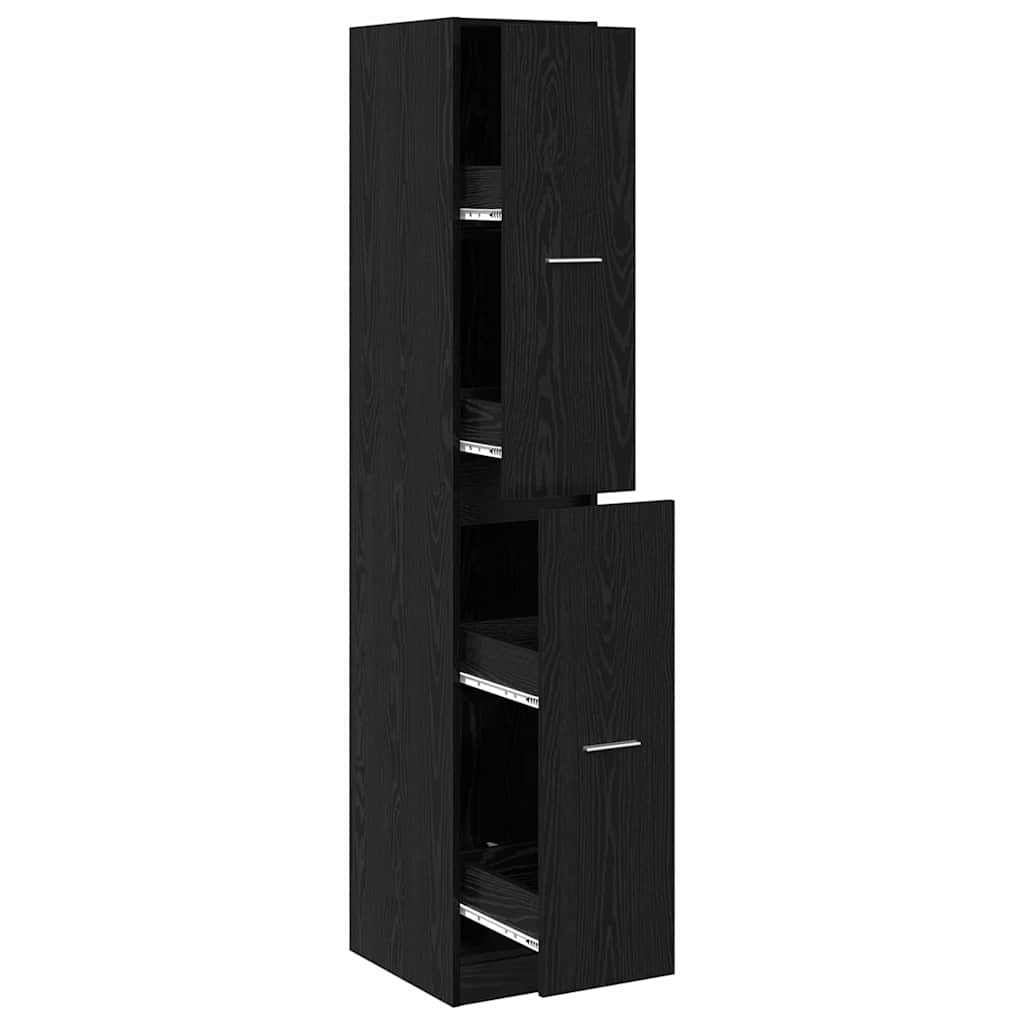 Armoire de Pharmacie Motif Motif 30 x 41 x 174,5 cm Chêne noir