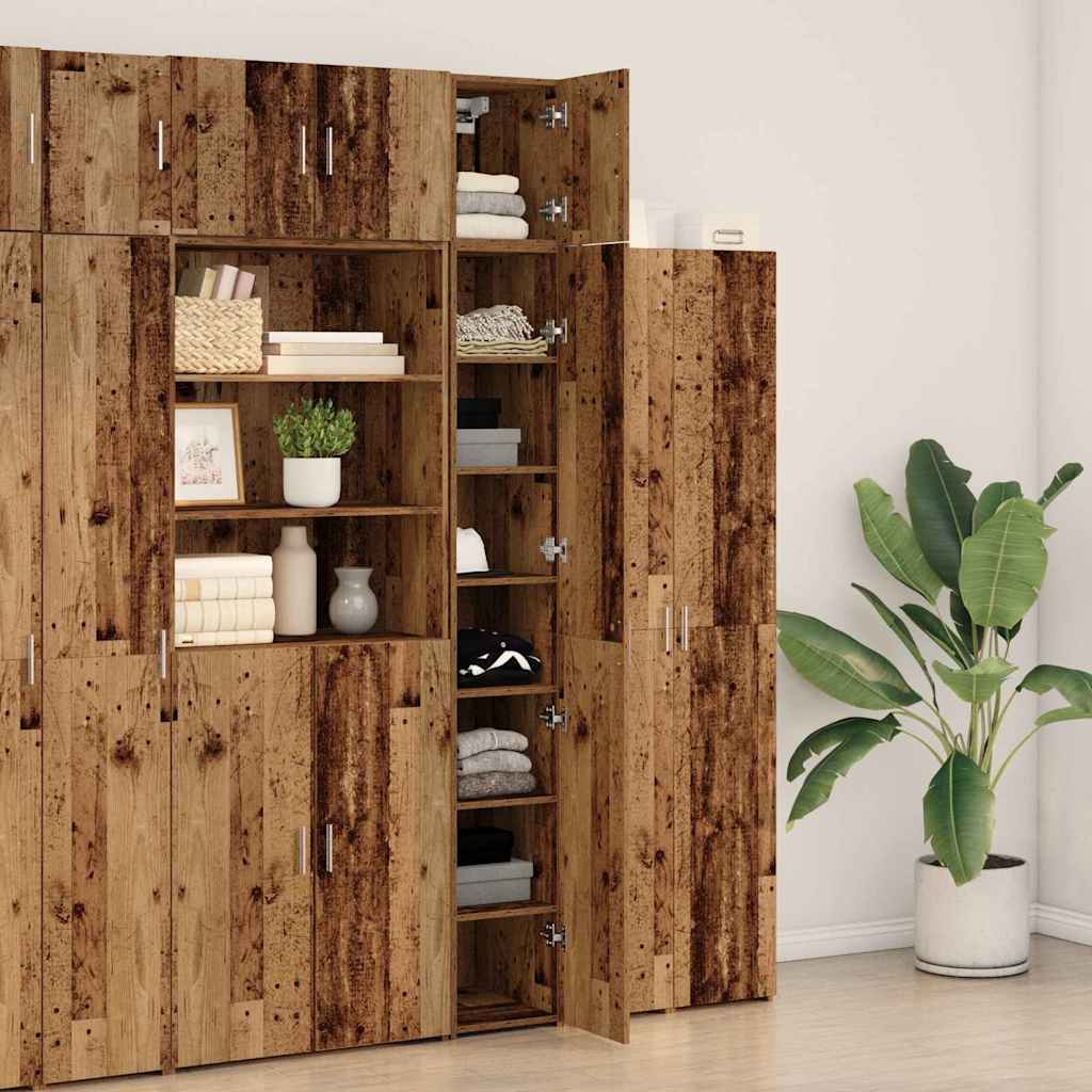 Cabinet de rangement slim Bois ancien 30 x 42.5 x 225 cm - XIOS
