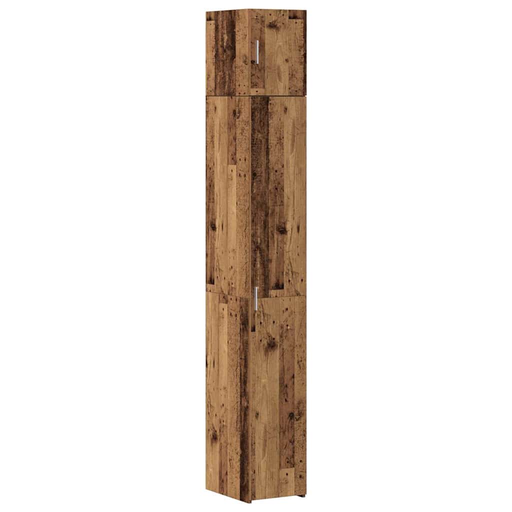 Cabinet de rangement slim Bois ancien 30 x 42.5 x 225 cm - XIOS