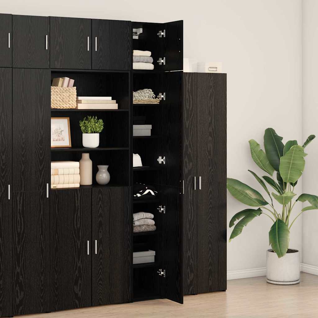 Cabinet de rangement slim Chêne noir 30 x 42.5 x 225 cm - XIOS