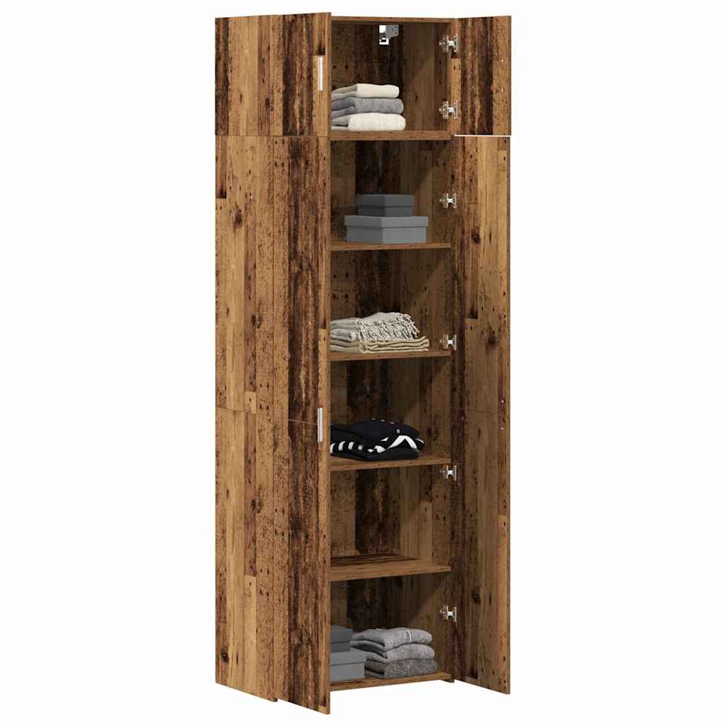 Armoire de rangement 3 pcs Bois ancien - XIOS