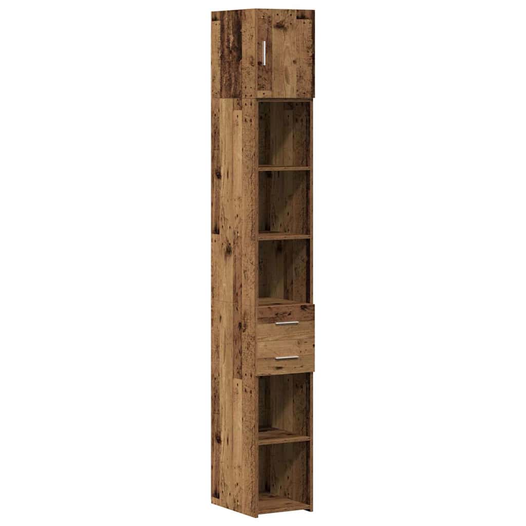 Cabinet de rangement slim Bois ancien 30 x 42.5 x 225 cm - XIOS