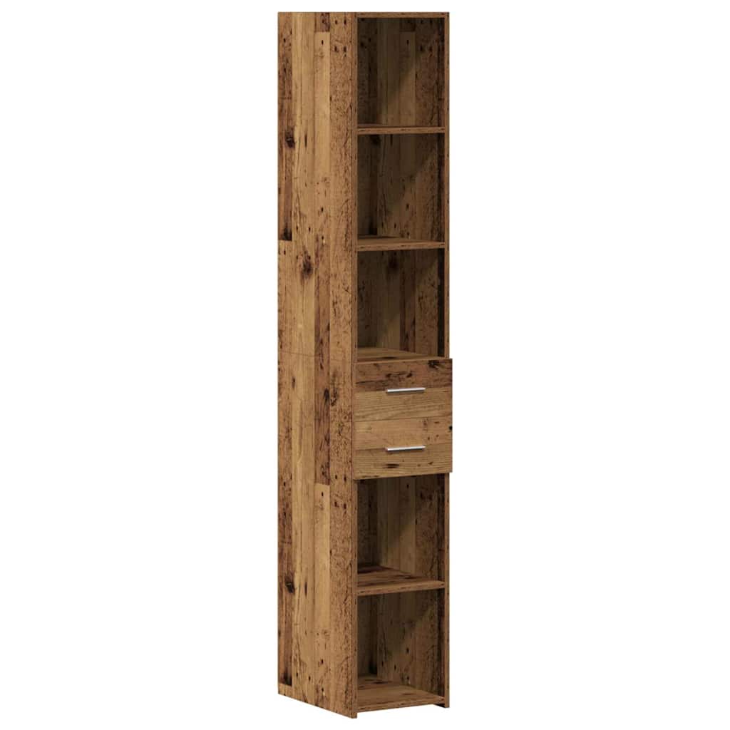 Cabinet de rangement slim Bois ancien 30 x 42.5 x 225 cm - XIOS