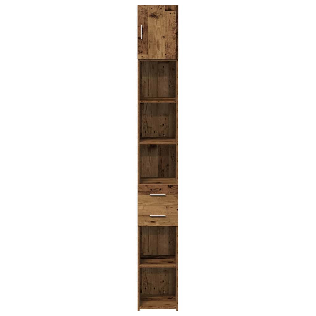 Cabinet de rangement slim Bois ancien 30 x 42.5 x 225 cm - XIOS