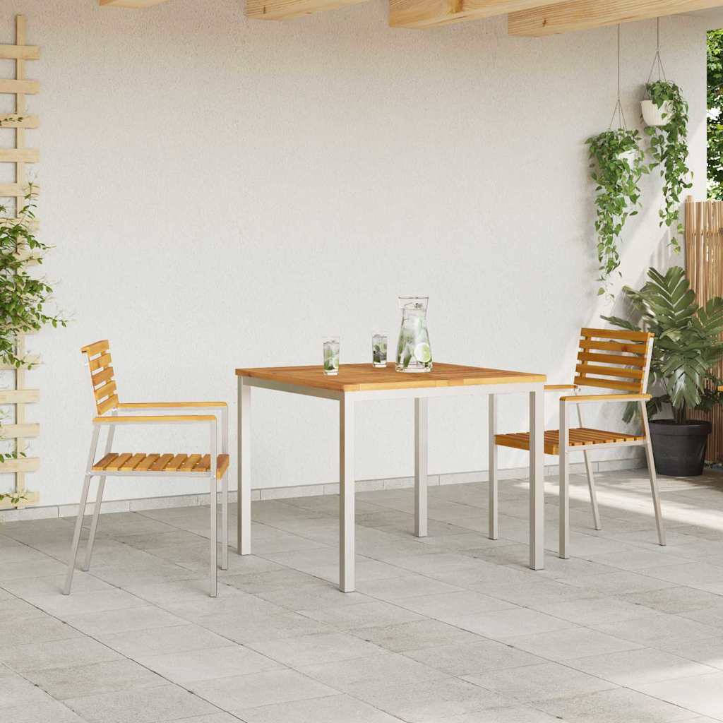 Ensemble de salle à manger pour jardin 3 pcs