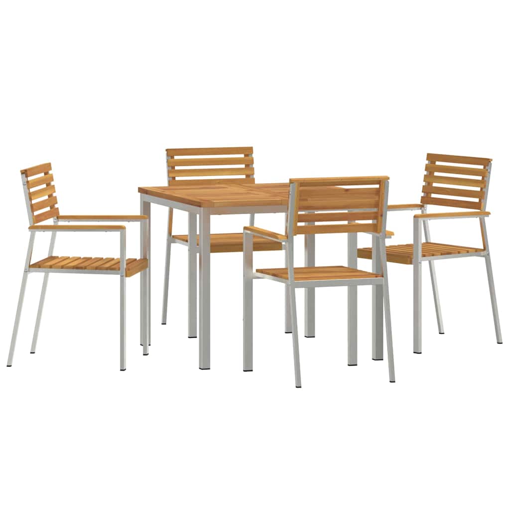 Ensemble de salle à manger pour jardin 5 pcs