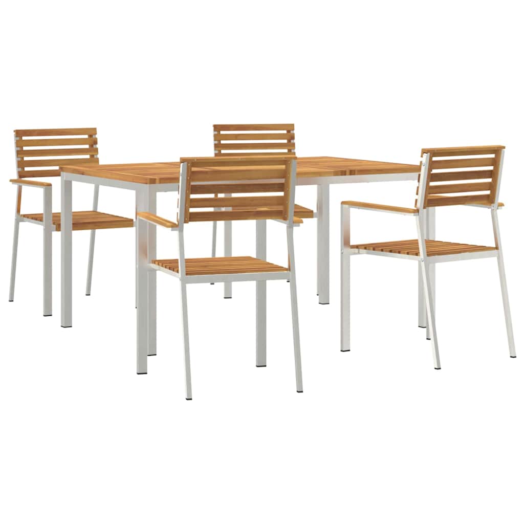 Ensemble de salle à manger pour jardin 5 pcs