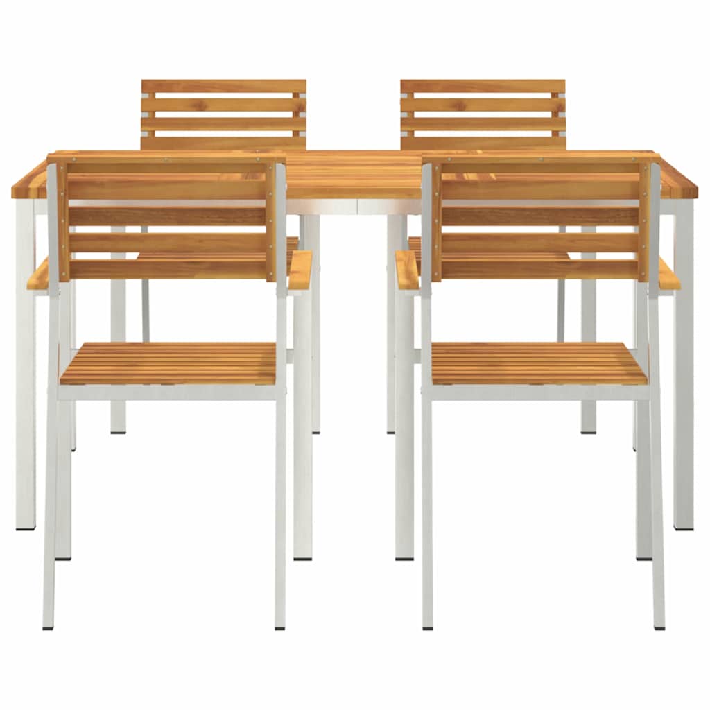 Ensemble de salle à manger pour jardin 5 pcs