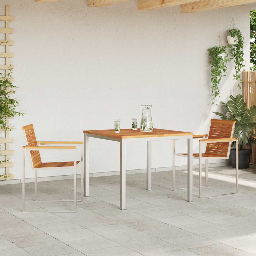 Ensemble de salle à manger pour jardin 3 pcs