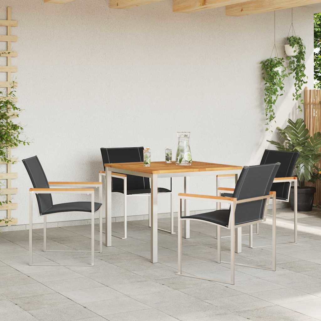 Ensemble de salle à manger pour jardin 5 pcs