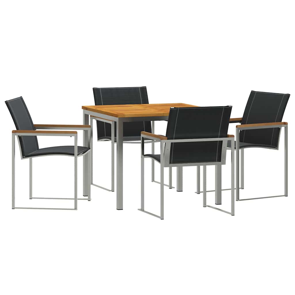Ensemble de salle à manger pour jardin 5 pcs