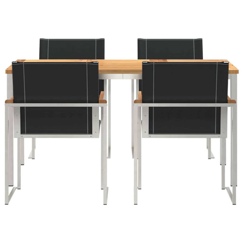 Ensemble de salle à manger pour jardin 5 pcs