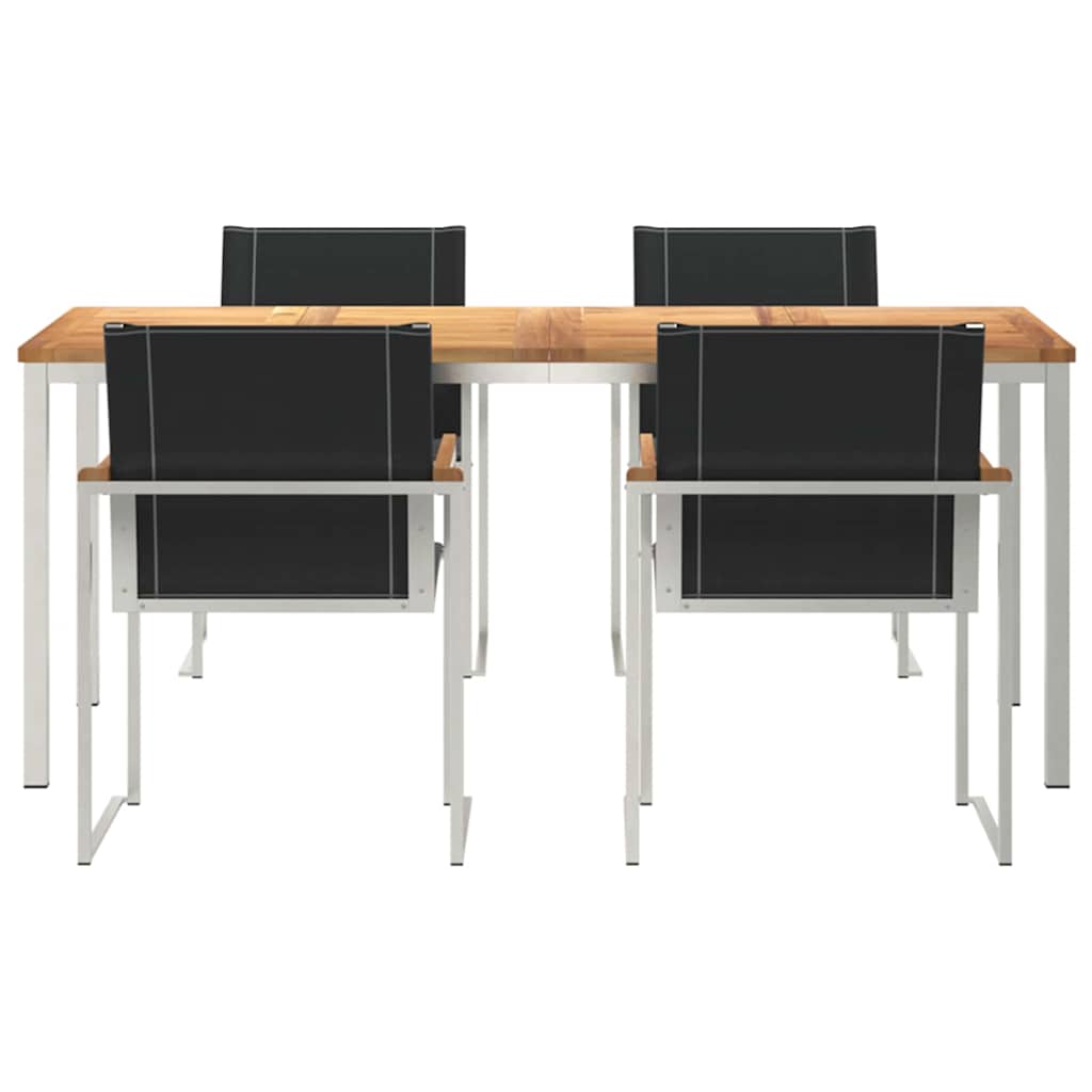 Ensemble de salle à manger pour jardin 5 pcs