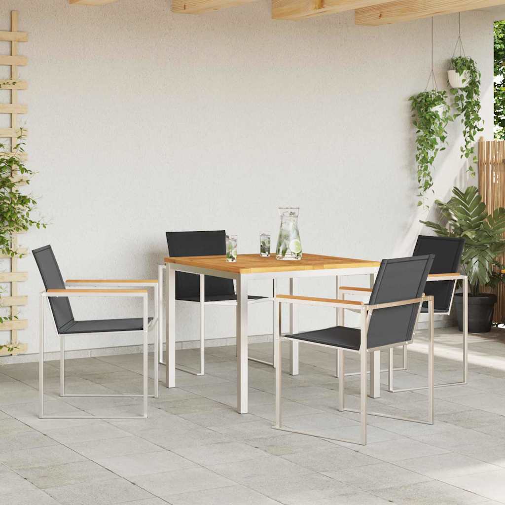 Ensemble de salle à manger pour jardin 5 pcs
