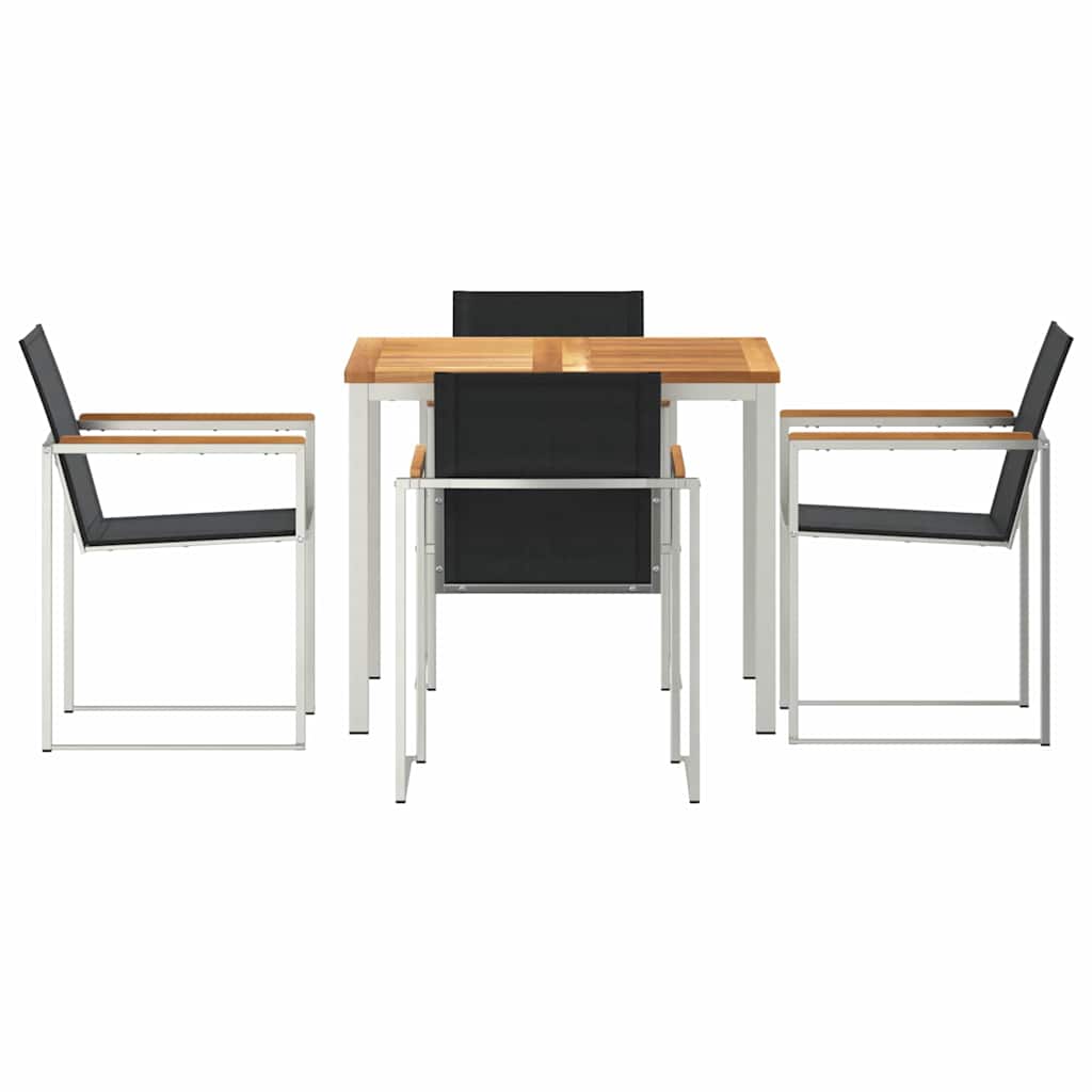 Ensemble de salle à manger pour jardin 5 pcs