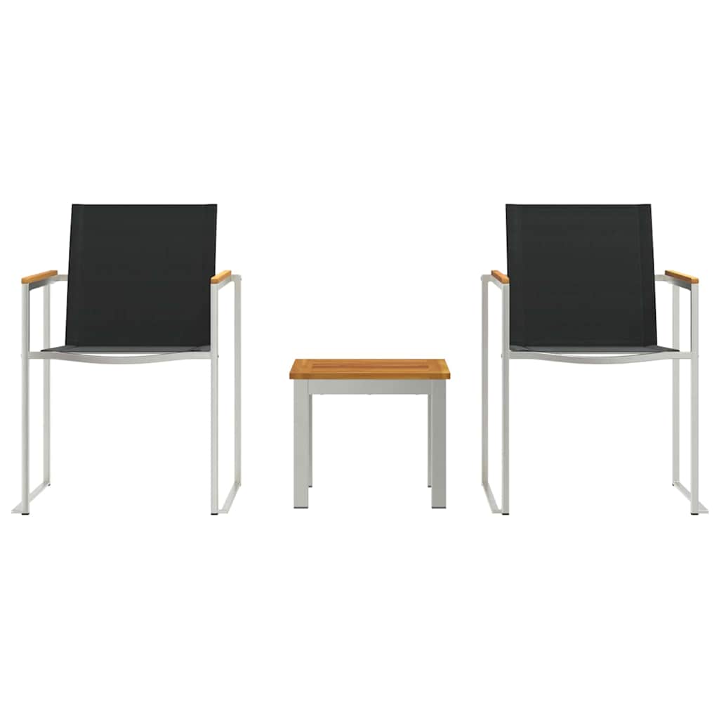 Ensemble de salle à manger pour jardin 3 pcs Marron et Noir