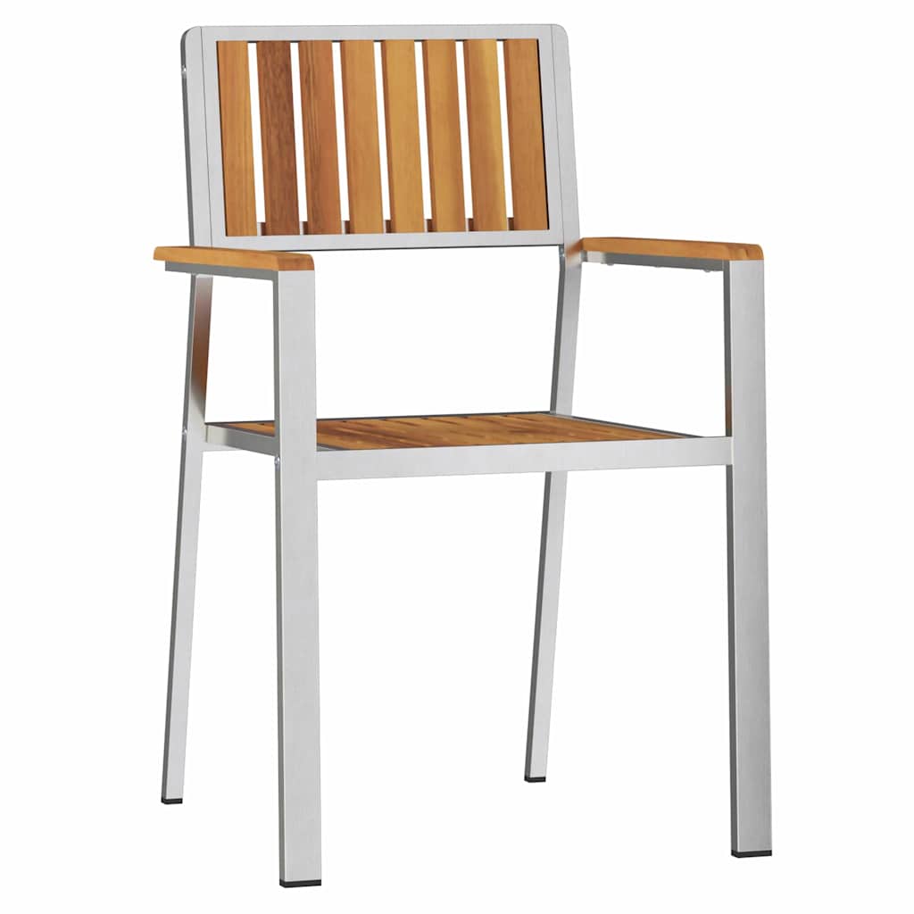 Ensemble de salle à manger pour jardin 3 pcs Marron