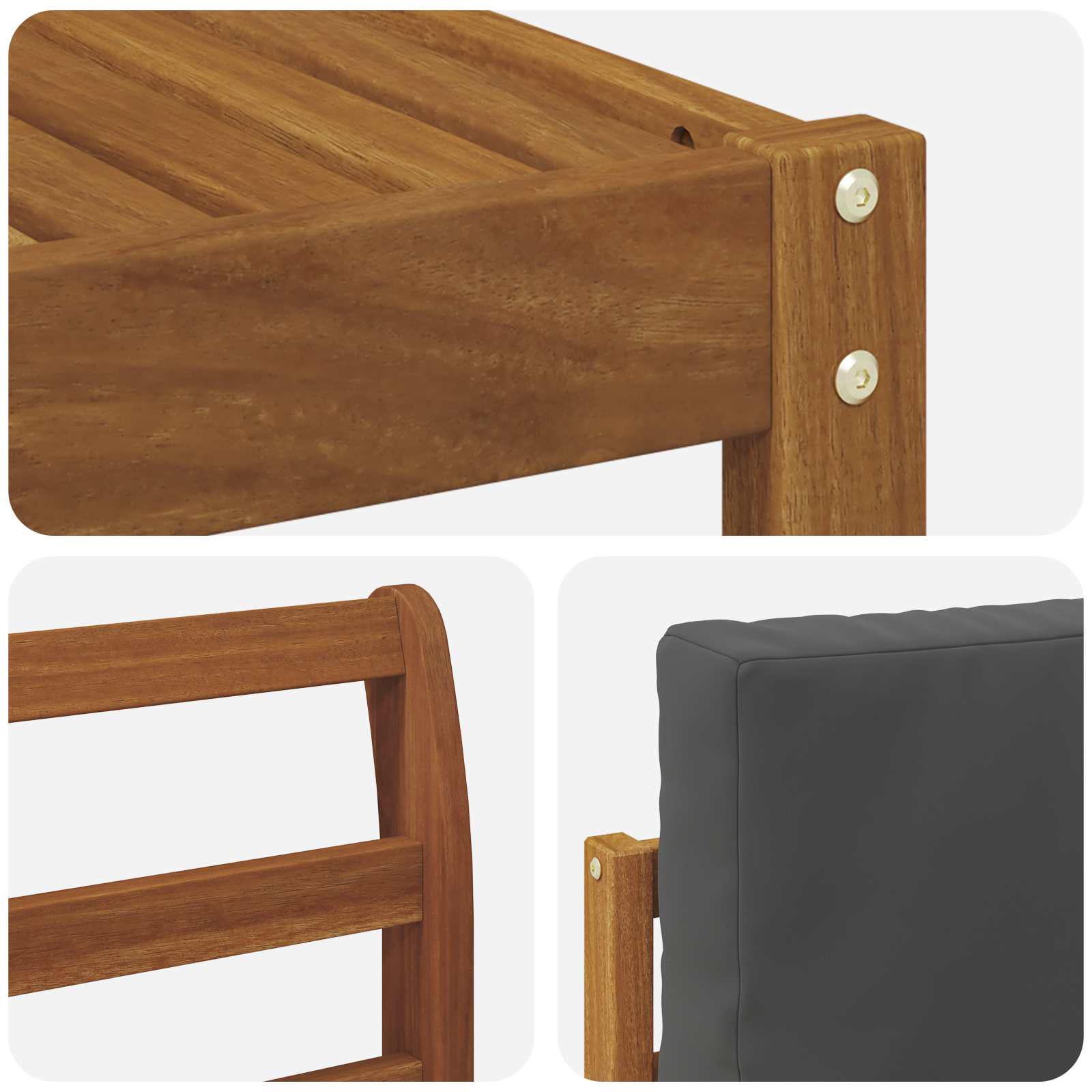Ensemble de canapés d'extérieur 7 pcs Naturel et Anthracite - XIOS