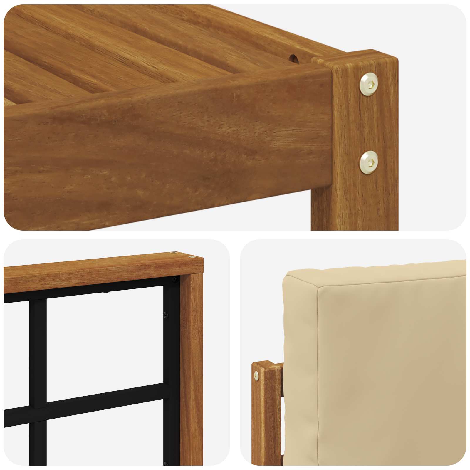 Ensemble de canapés d'extérieur 7 pcs Naturel et Beige - XIOS