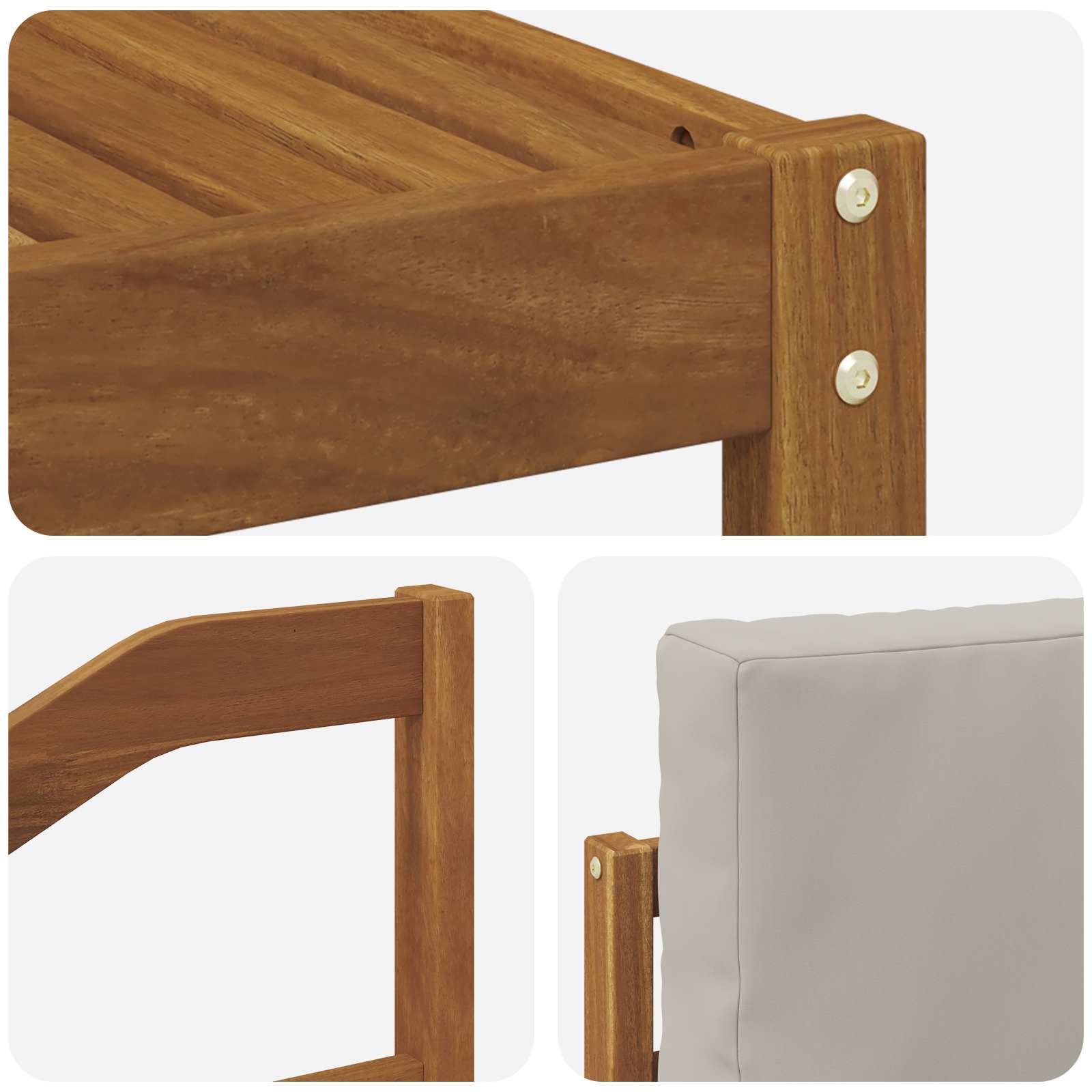 Ensemble de canapés d'extérieur 7 pcs Gris Naturel et Clair - XIOS