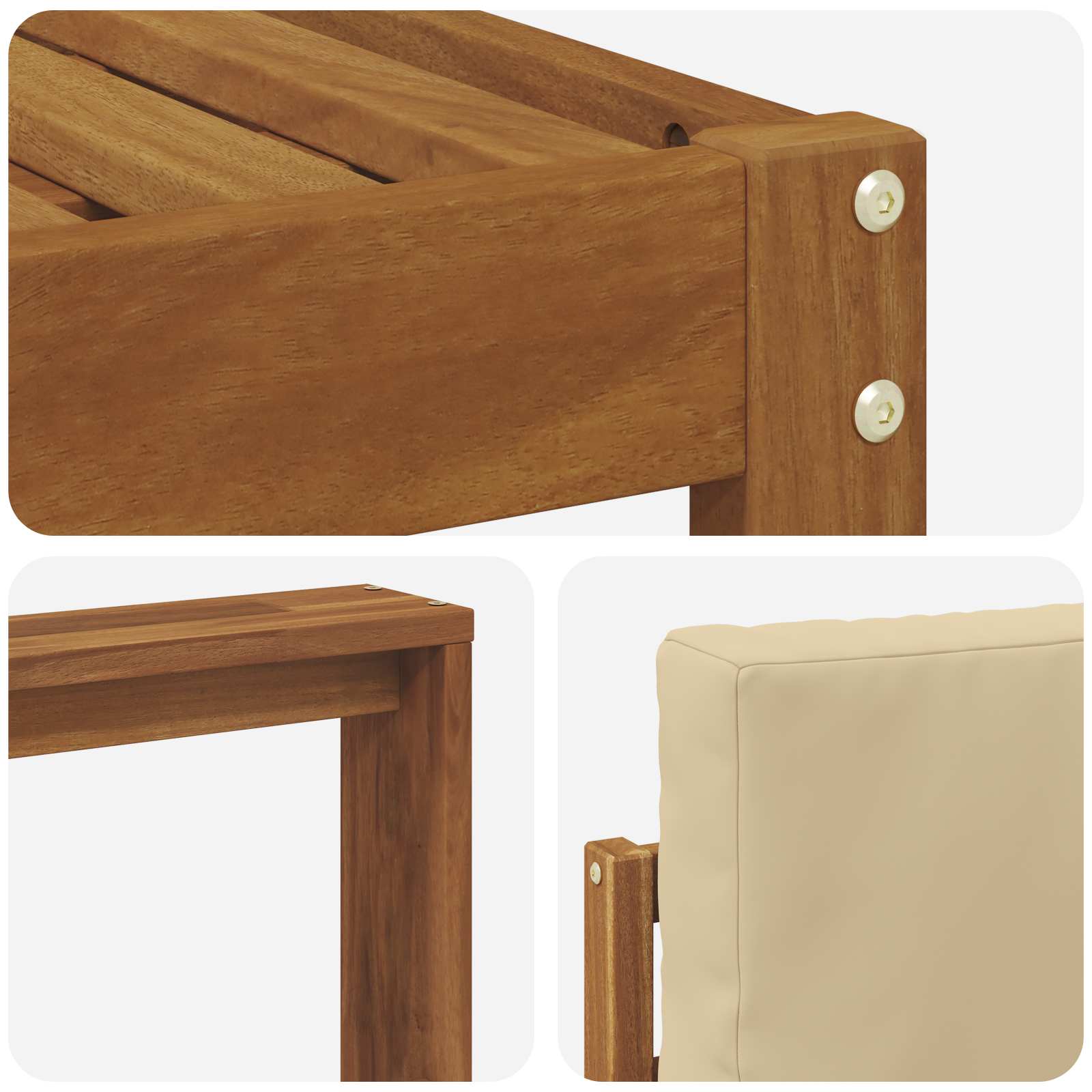 Ensemble de canapés d'extérieur 8 pcs Naturel et Beige - XIOS