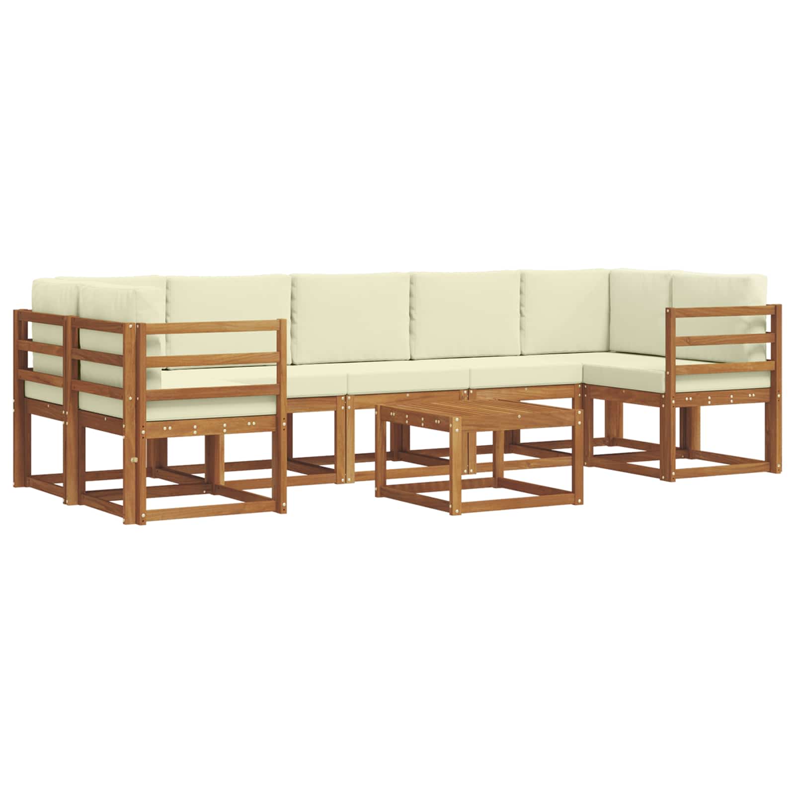 Ensemble de canapés d'extérieur 8 pcs Naturel et Crème - XIOS