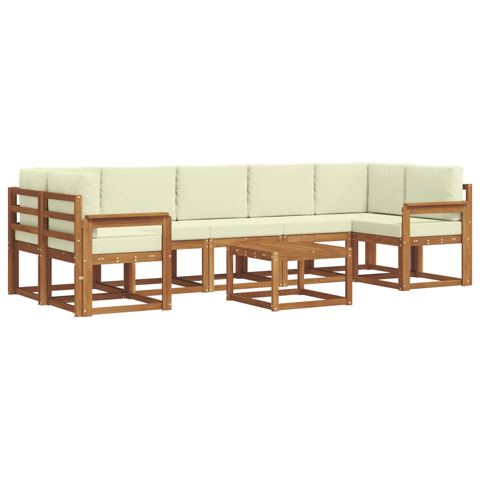 Ensemble de canapés d'extérieur 8 pcs Naturel et Crème - XIOS