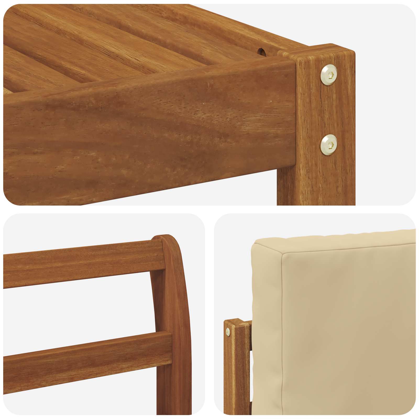 Ensemble de canapés d'extérieur 8 pcs Naturel et Beige - XIOS