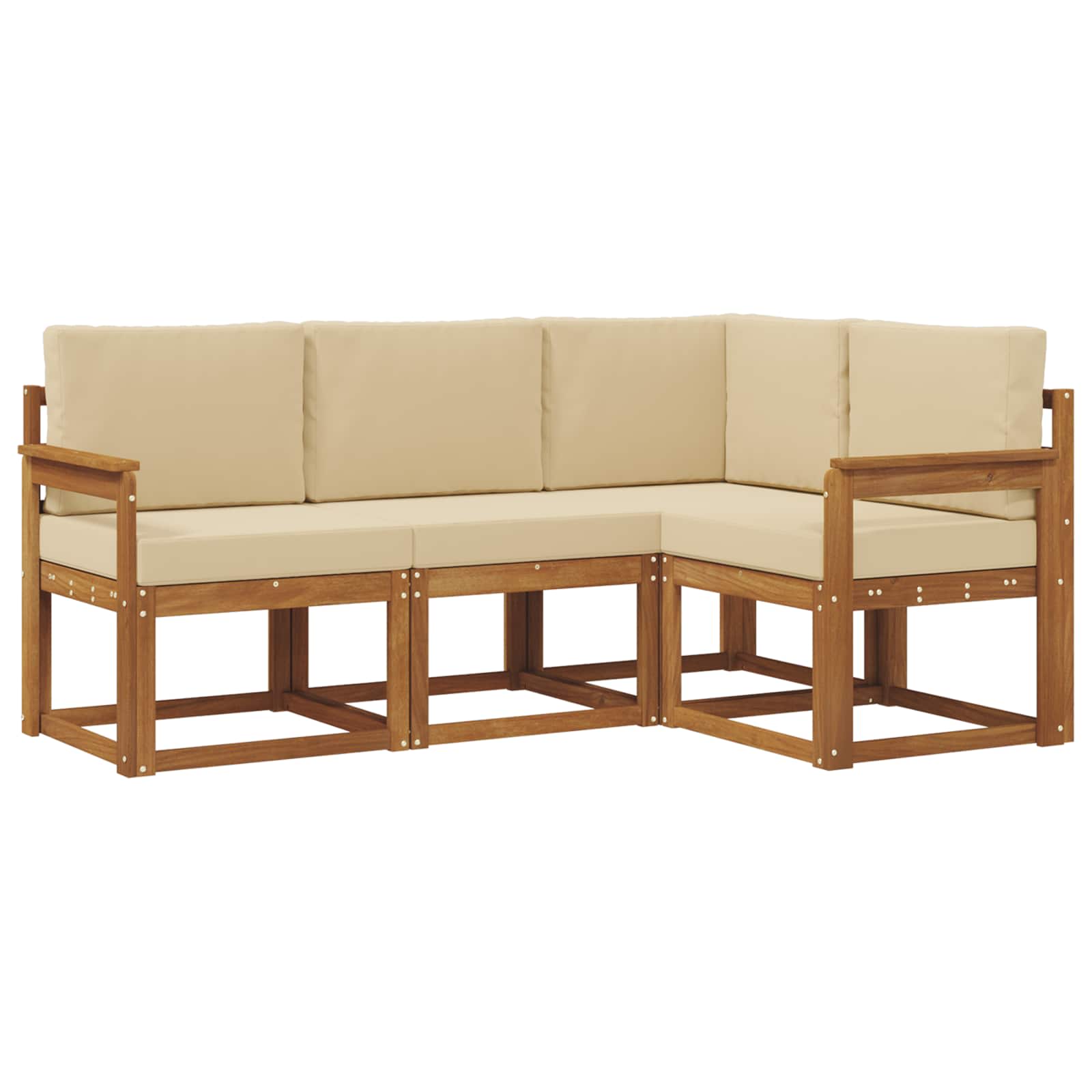 Ensemble de canapés d'extérieur 4 pc Naturel et Beige - XIOS