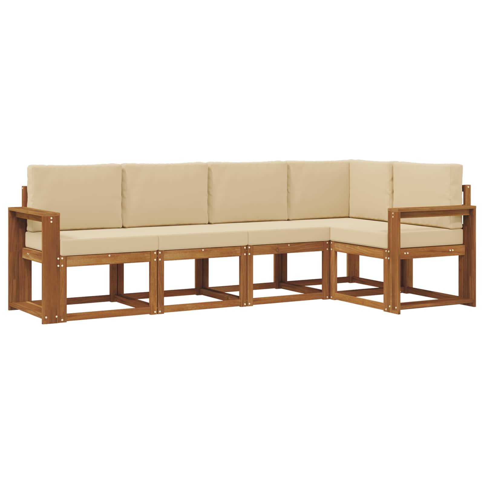 Ensemble de canapés d'extérieur 5 pcs Naturel et Beige - XIOS