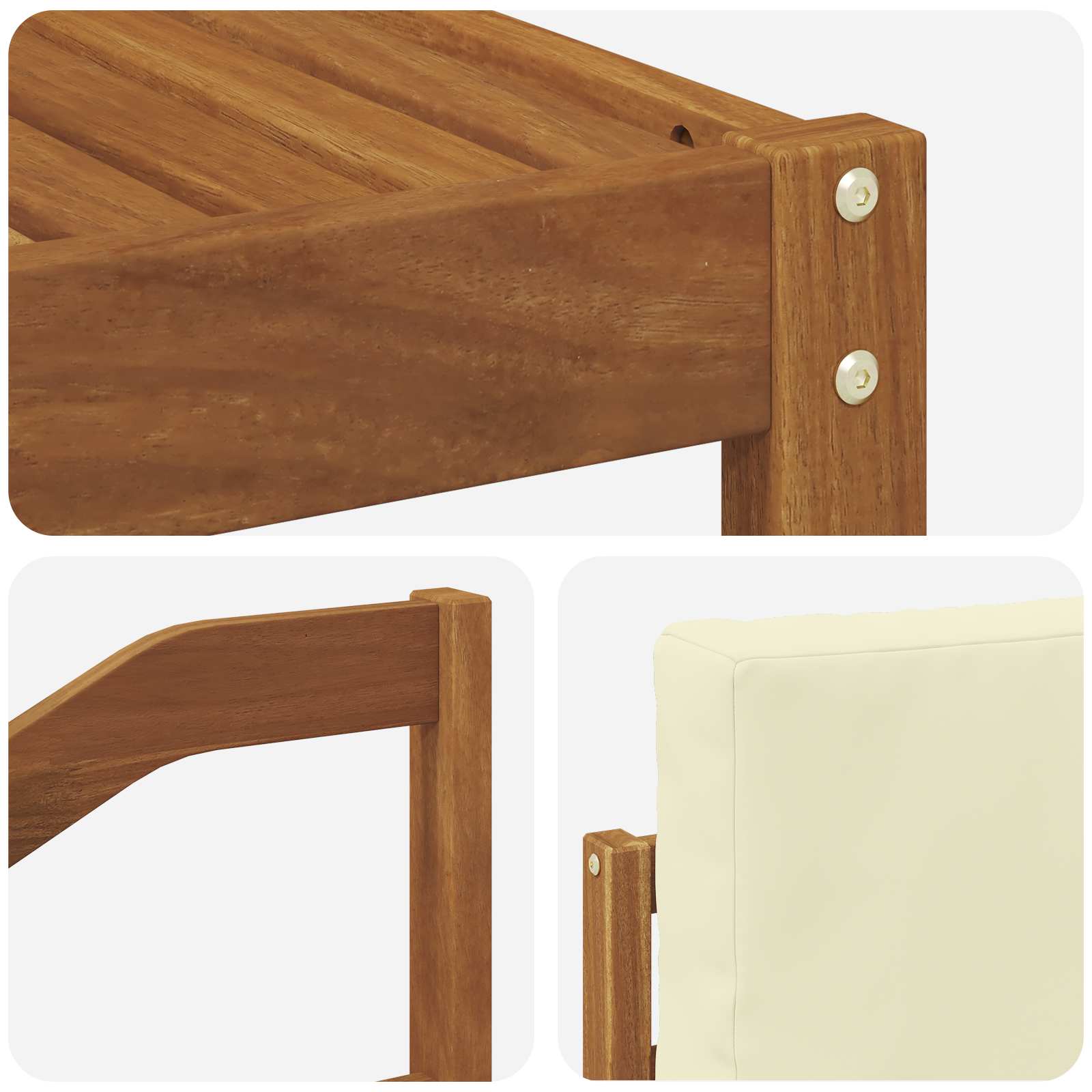 Ensemble de canapés d'extérieur 6 pcs Naturel et Crème - XIOS