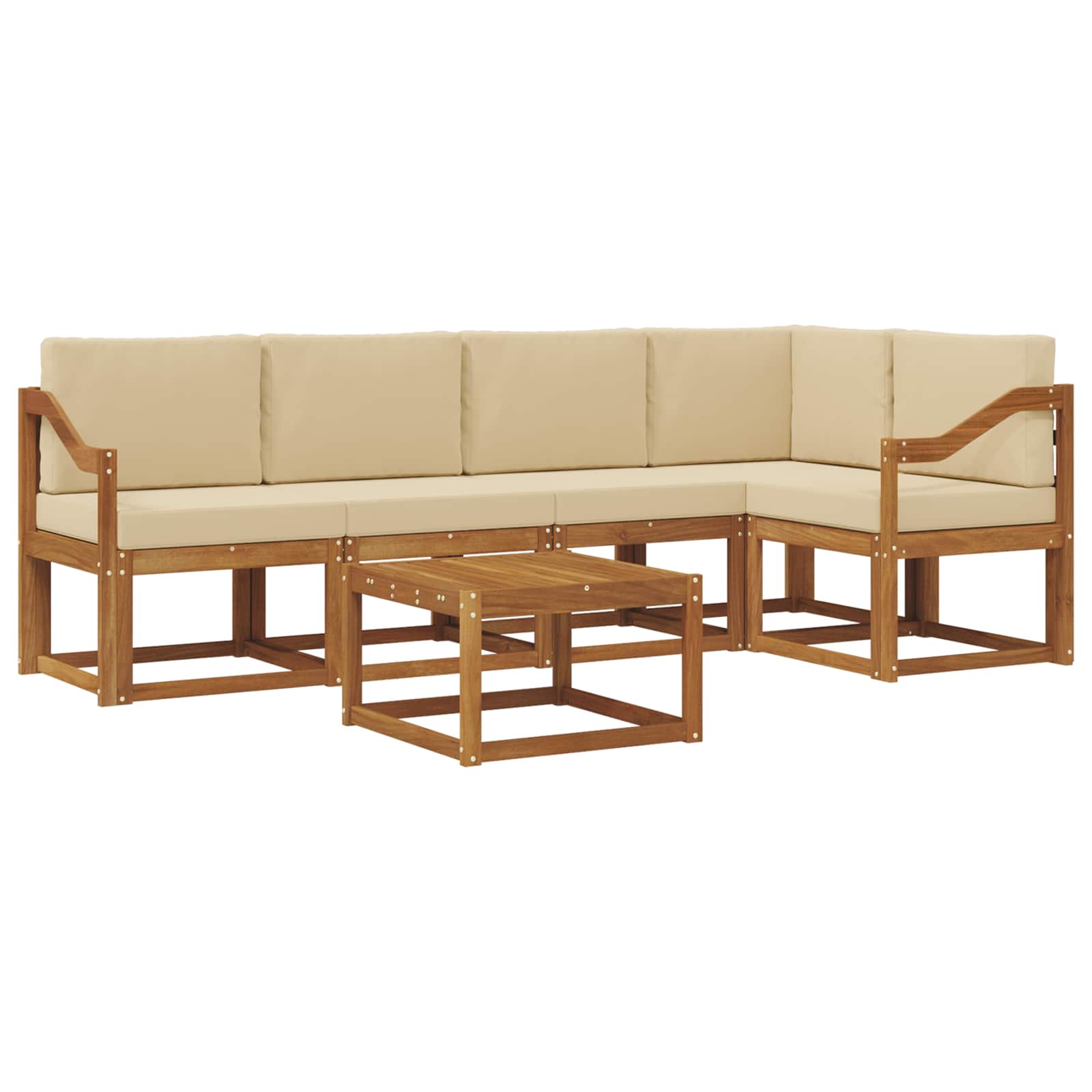 Ensemble de canapés d'extérieur 6 pc Naturel et Beige - XIOS