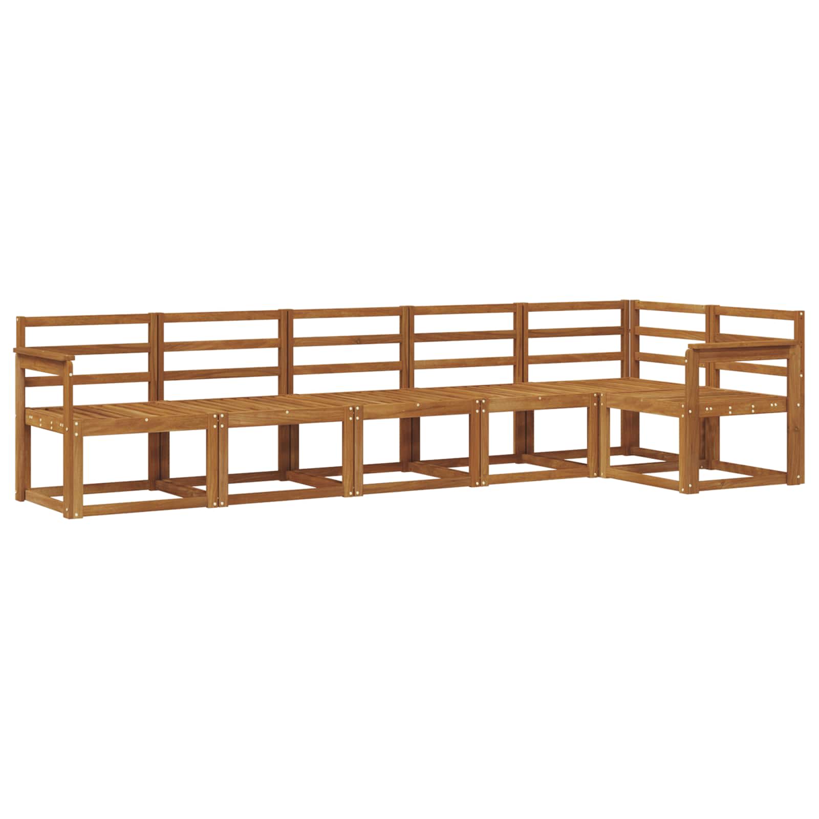 Ensemble de canapés d'extérieur 6 pcs Naturel - XIOS