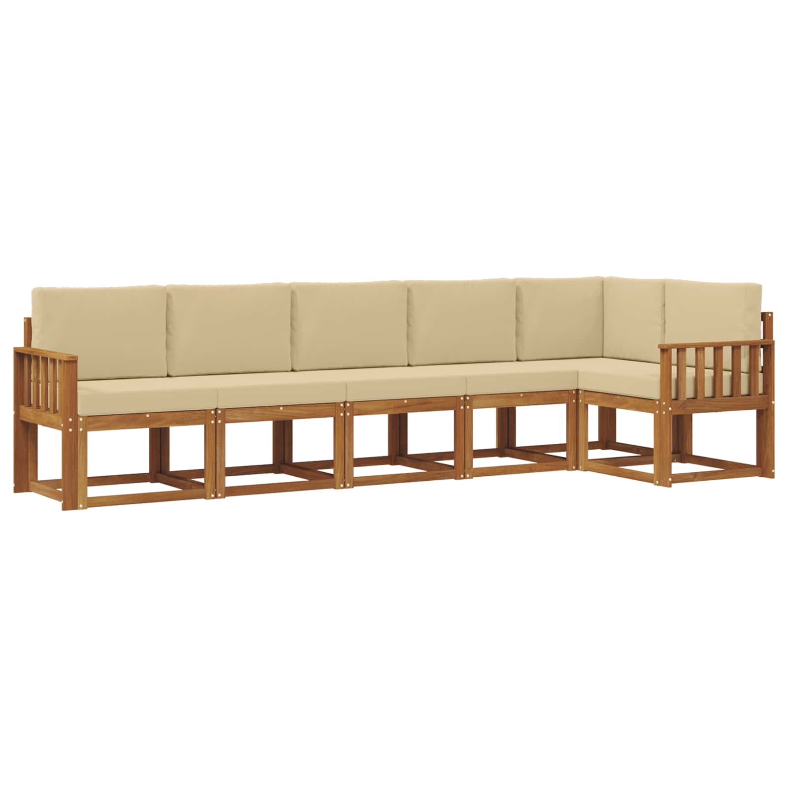 Ensemble de canapés d'extérieur 6 pc Naturel et Beige - XIOS