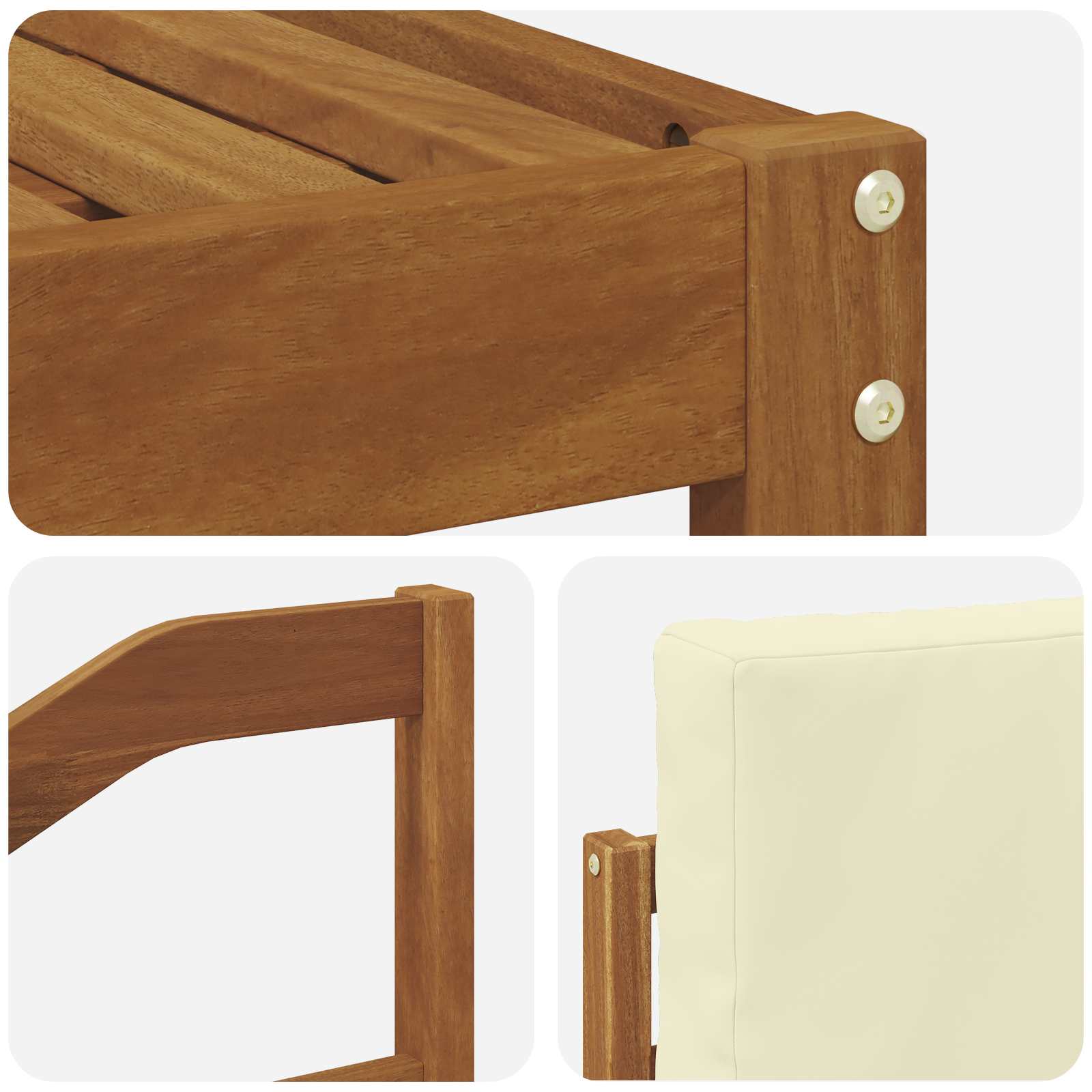 Ensemble de canapés d'extérieur 6 pcs Naturel et Crème - XIOS