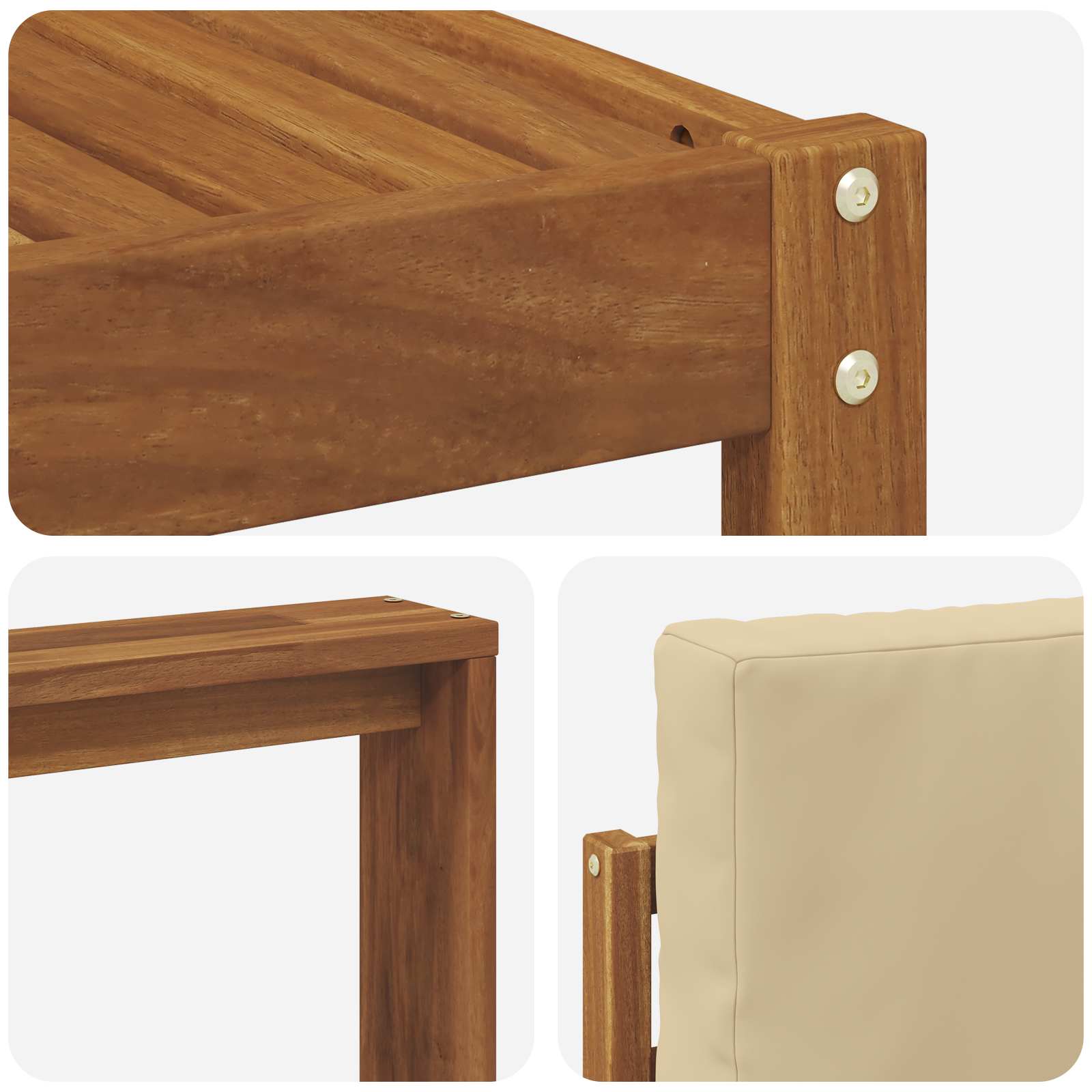 Ensemble de canapés d'extérieur 7 pcs Naturel et Beige - XIOS