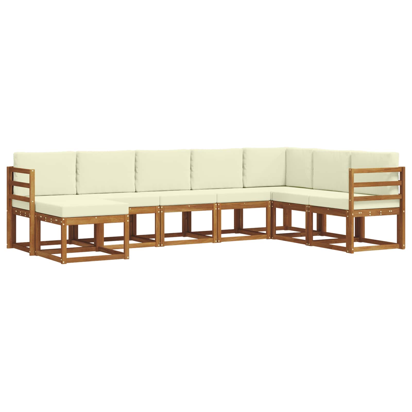 Ensemble de canapés d'extérieur 8 pcs Naturel et Crème - XIOS