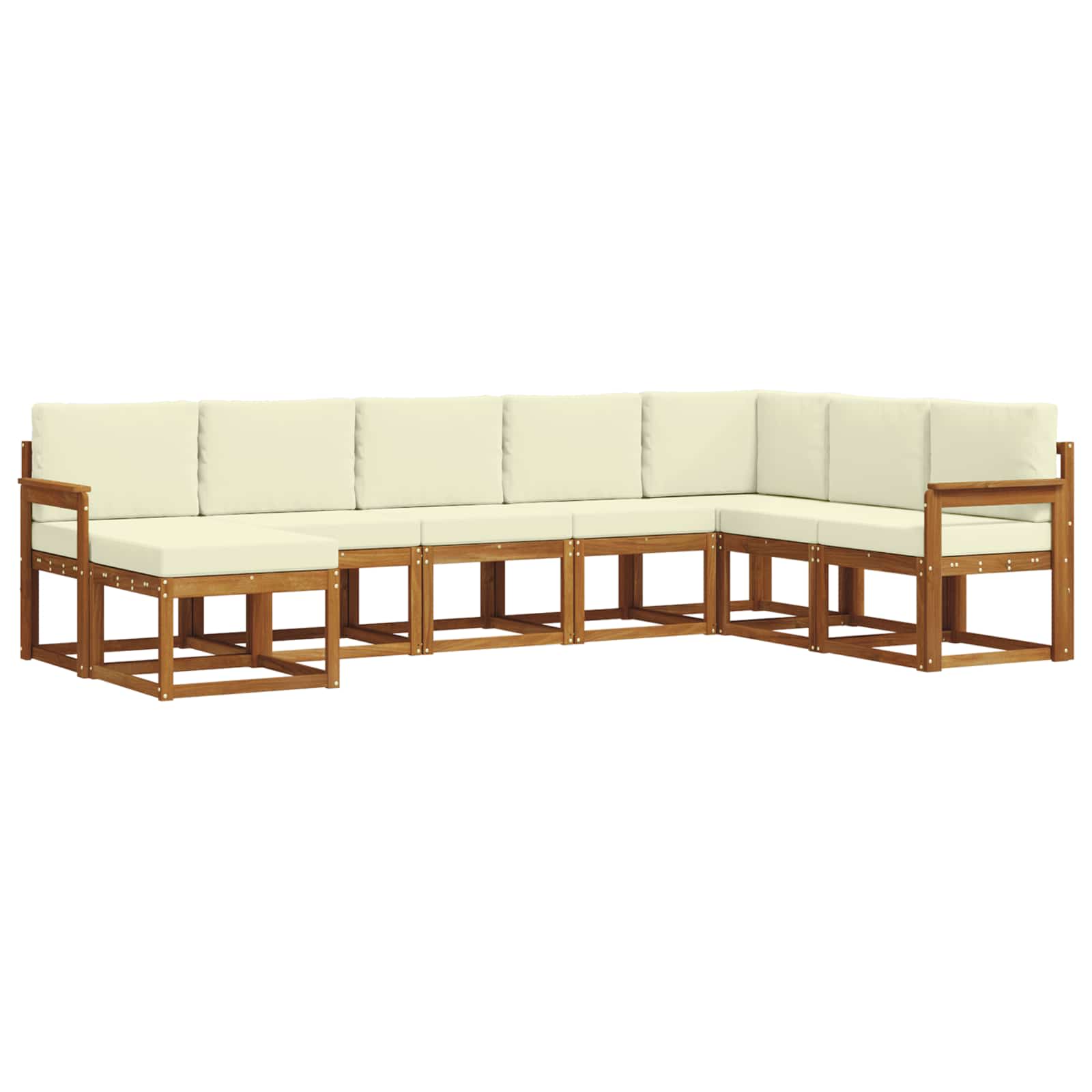Ensemble de canapés d'extérieur 8 pcs Naturel et Crème - XIOS