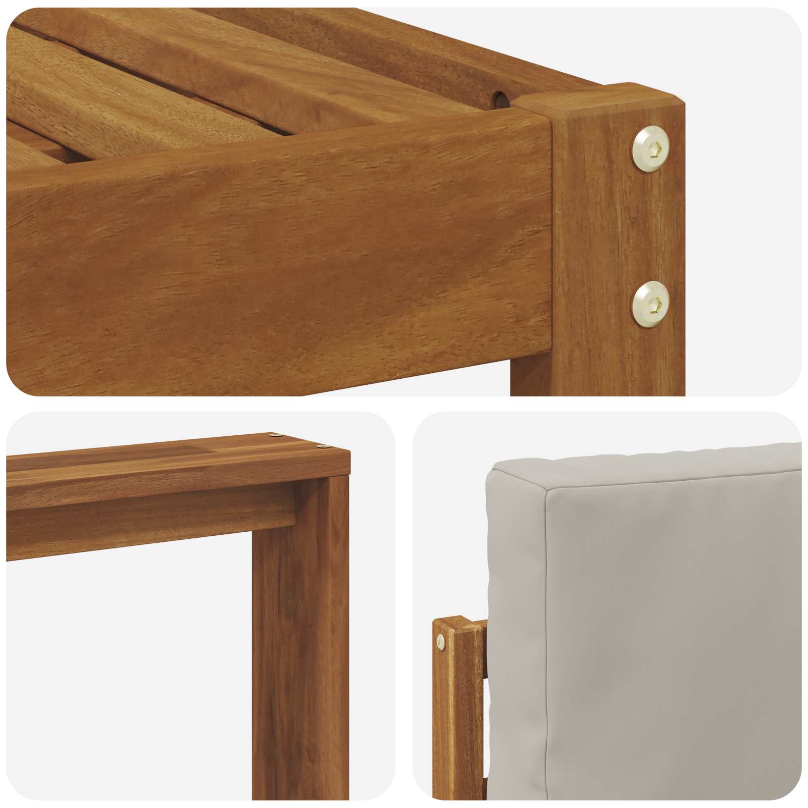 Ensemble de canapés d'extérieur 8 pcs Gris Naturel et Clair - XIOS